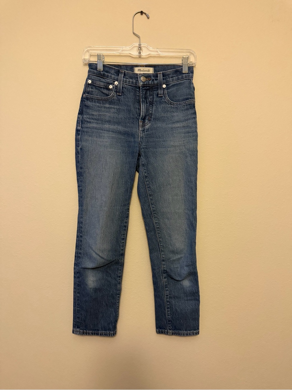 Madewell High-Rise Cropped Slim Jeans - Blue Denim